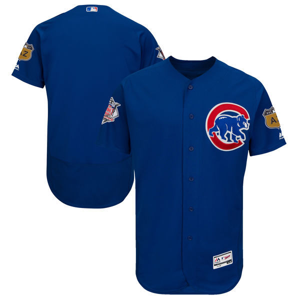 2017 MLB Chicago Cubs Blank Blue Jerseys->->MLB Jersey